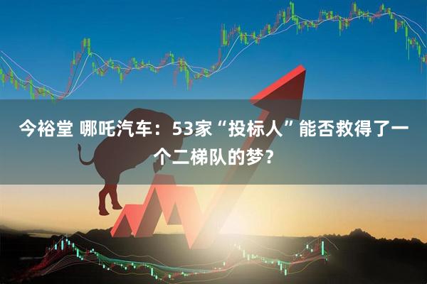 今裕堂 哪吒汽车：53家“投标人”能否救得了一个二梯队的梦？