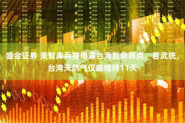 盛金证券 美智库兵推揭露台海致命弱点，若武统，台湾天然气仅能维持11天